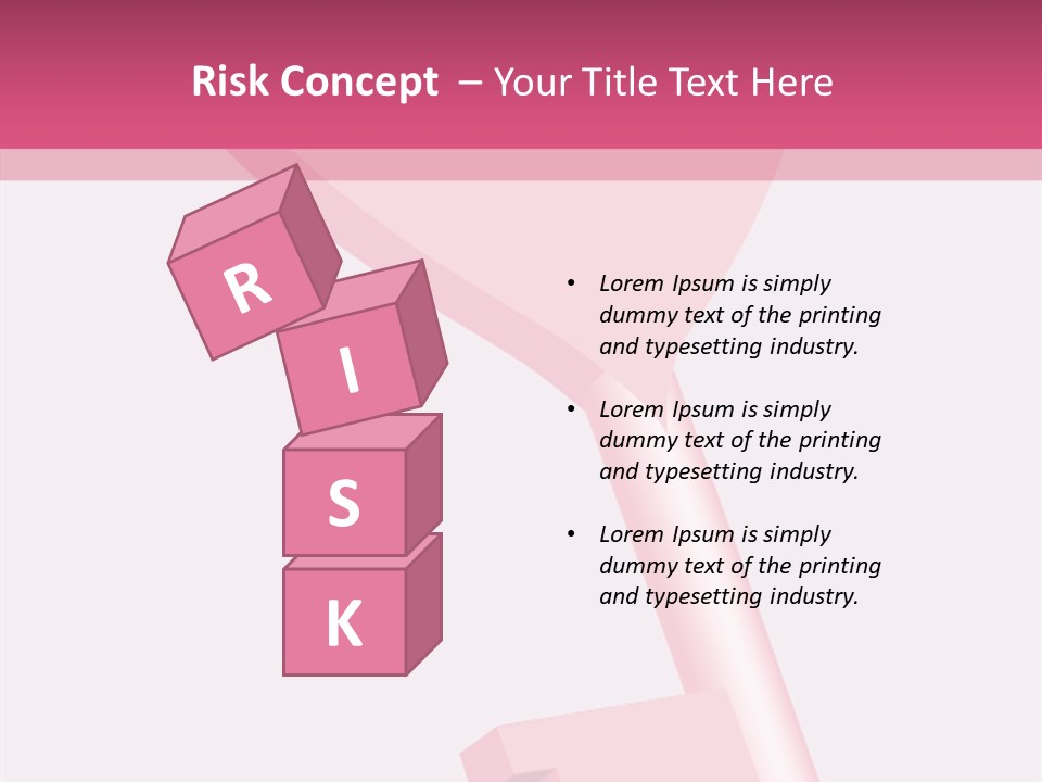 A Pink Heart Shaped Key On A Pink Background PowerPoint Template