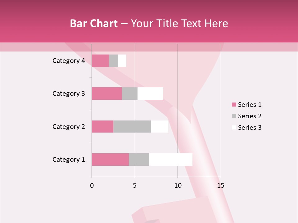 A Pink Heart Shaped Key On A Pink Background PowerPoint Template