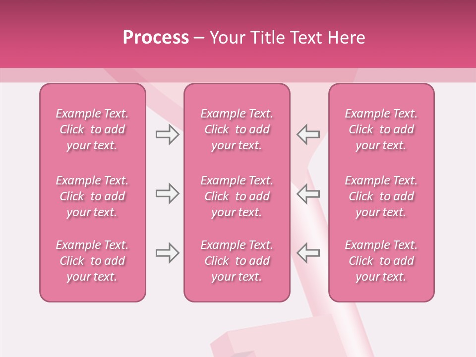 A Pink Heart Shaped Key On A Pink Background PowerPoint Template
