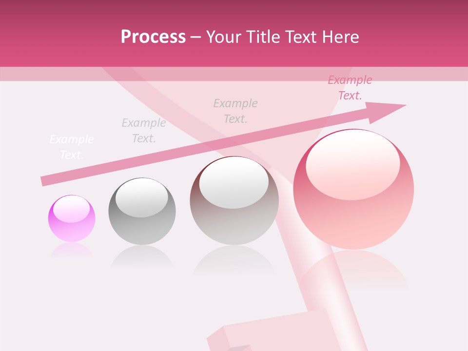 A Pink Heart Shaped Key On A Pink Background PowerPoint Template