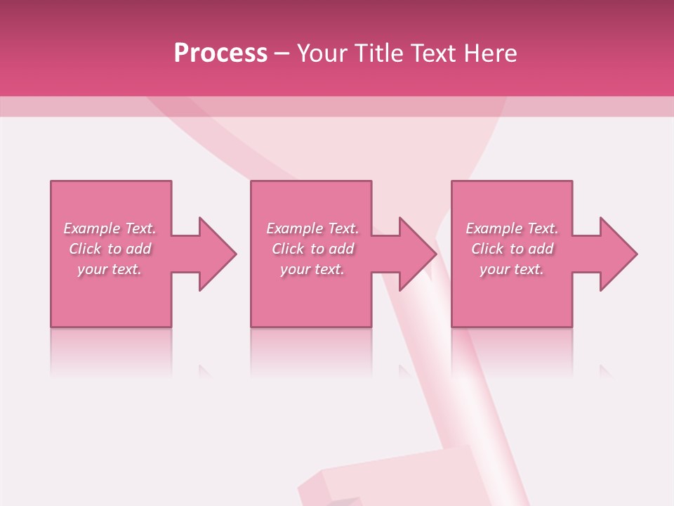 A Pink Heart Shaped Key On A Pink Background PowerPoint Template