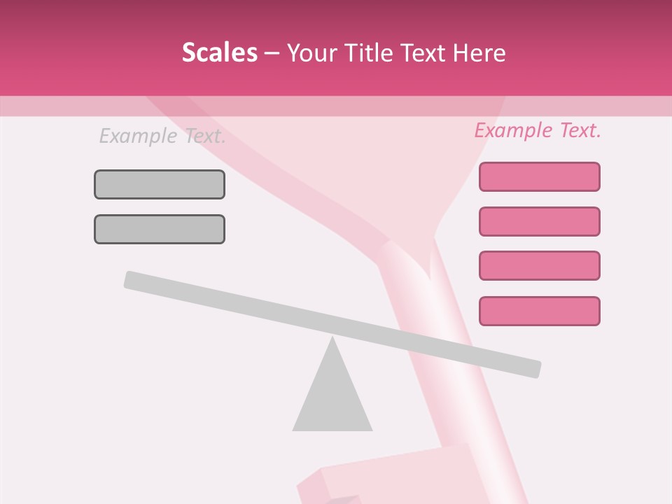 A Pink Heart Shaped Key On A Pink Background PowerPoint Template