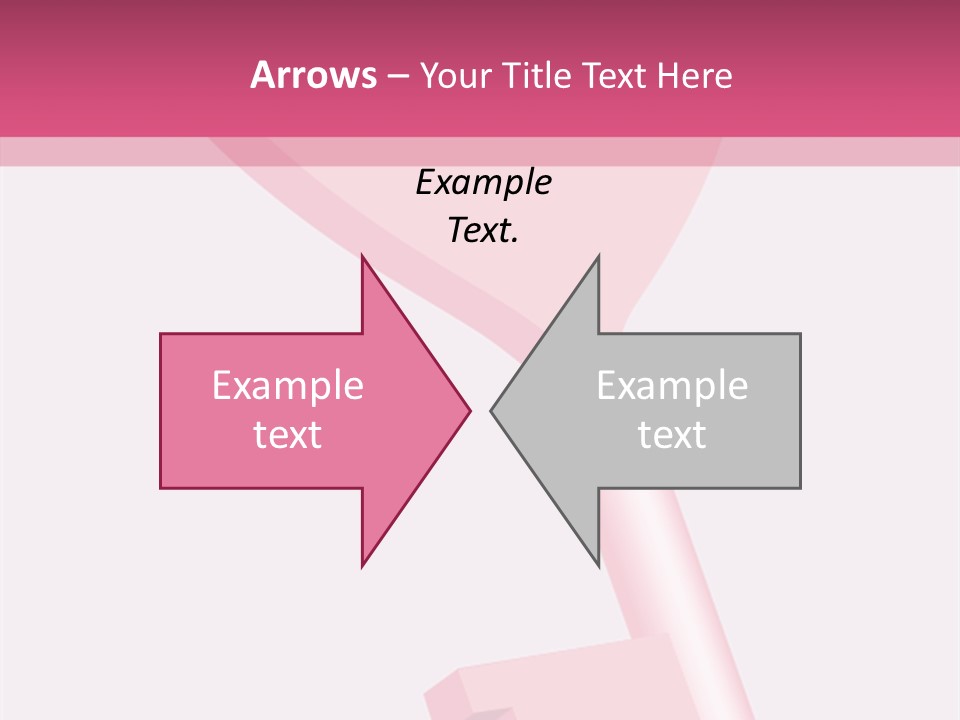 A Pink Heart Shaped Key On A Pink Background PowerPoint Template