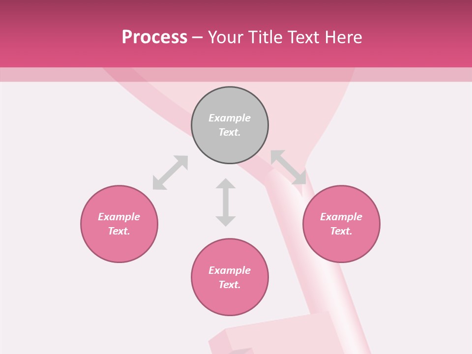 A Pink Heart Shaped Key On A Pink Background PowerPoint Template