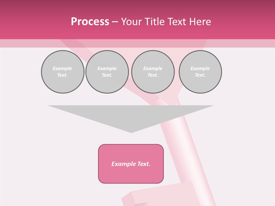 A Pink Heart Shaped Key On A Pink Background PowerPoint Template