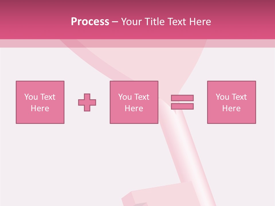 A Pink Heart Shaped Key On A Pink Background PowerPoint Template
