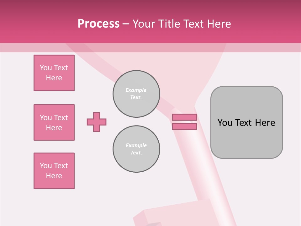 A Pink Heart Shaped Key On A Pink Background PowerPoint Template