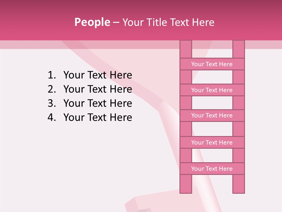 A Pink Heart Shaped Key On A Pink Background PowerPoint Template