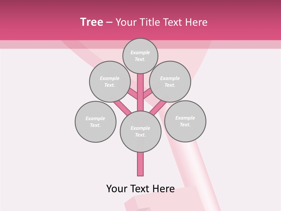 A Pink Heart Shaped Key On A Pink Background PowerPoint Template