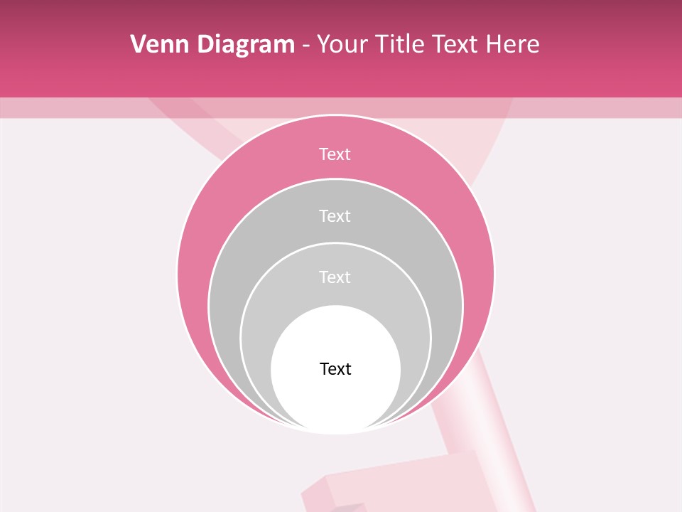 A Pink Heart Shaped Key On A Pink Background PowerPoint Template