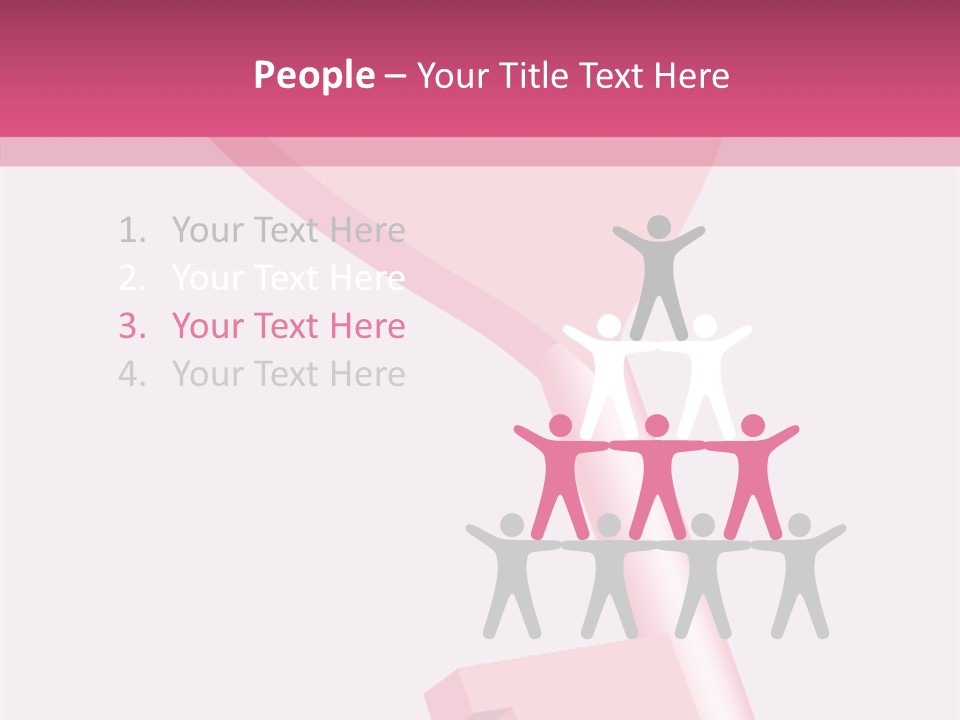 A Pink Heart Shaped Key On A Pink Background PowerPoint Template