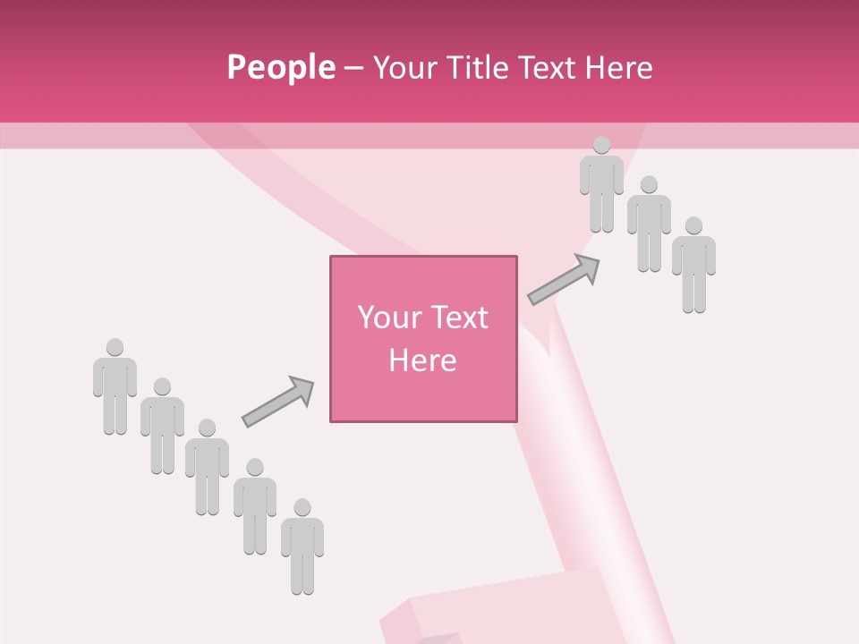 A Pink Heart Shaped Key On A Pink Background PowerPoint Template