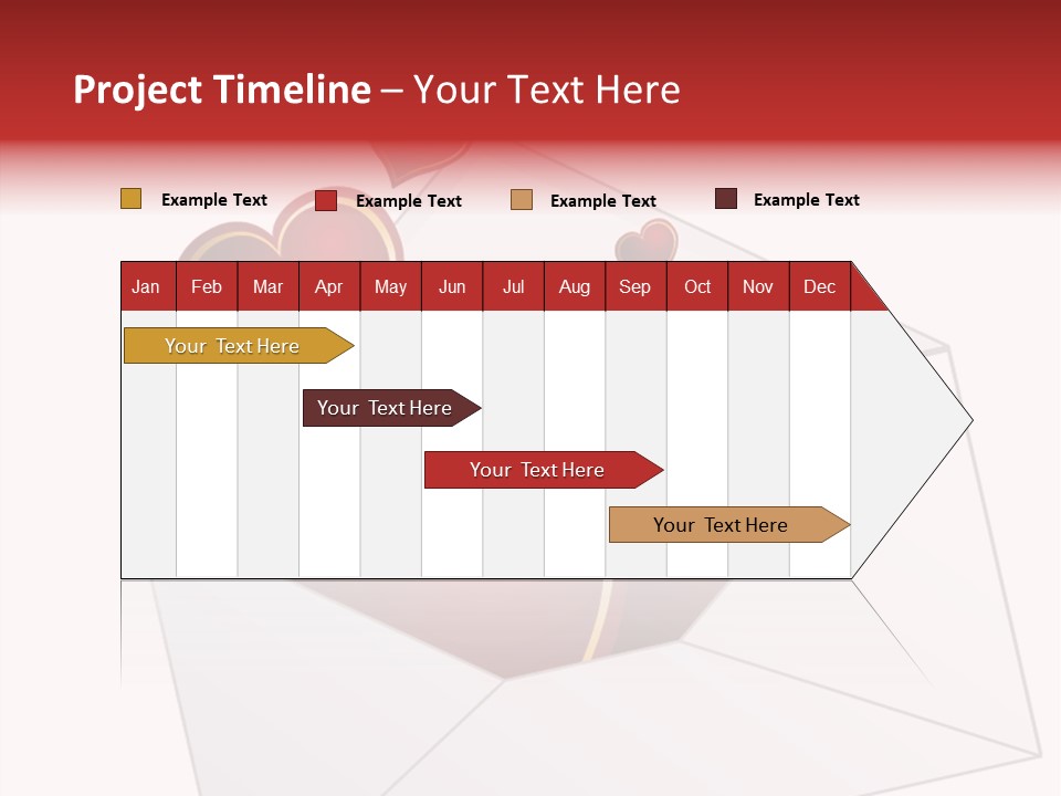 A Envelope With Hearts Coming Out Of It PowerPoint Template