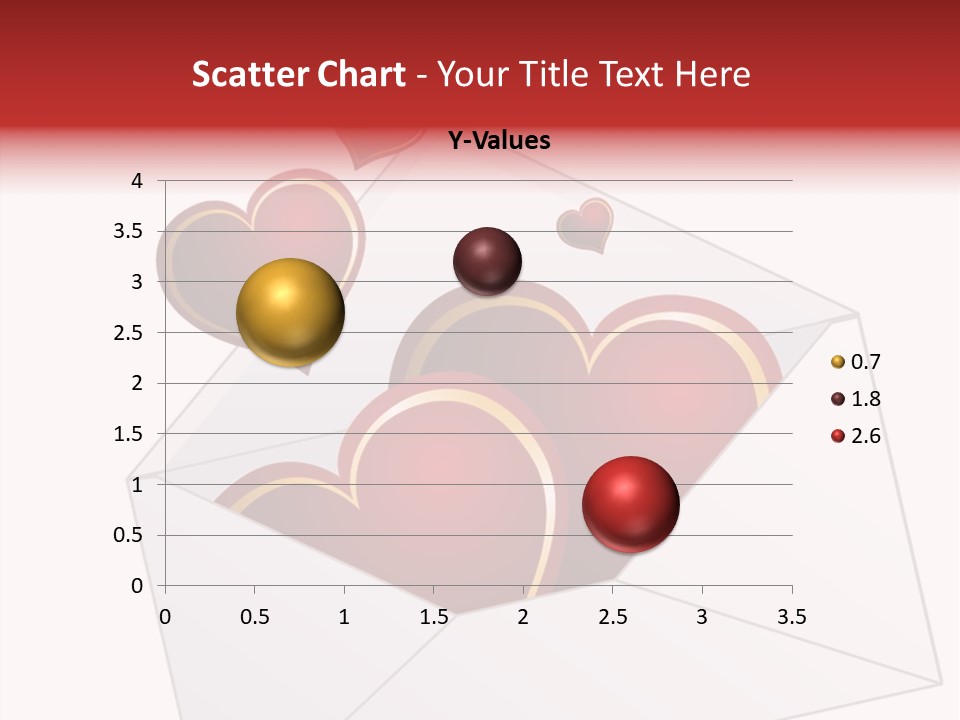 A Envelope With Hearts Coming Out Of It PowerPoint Template