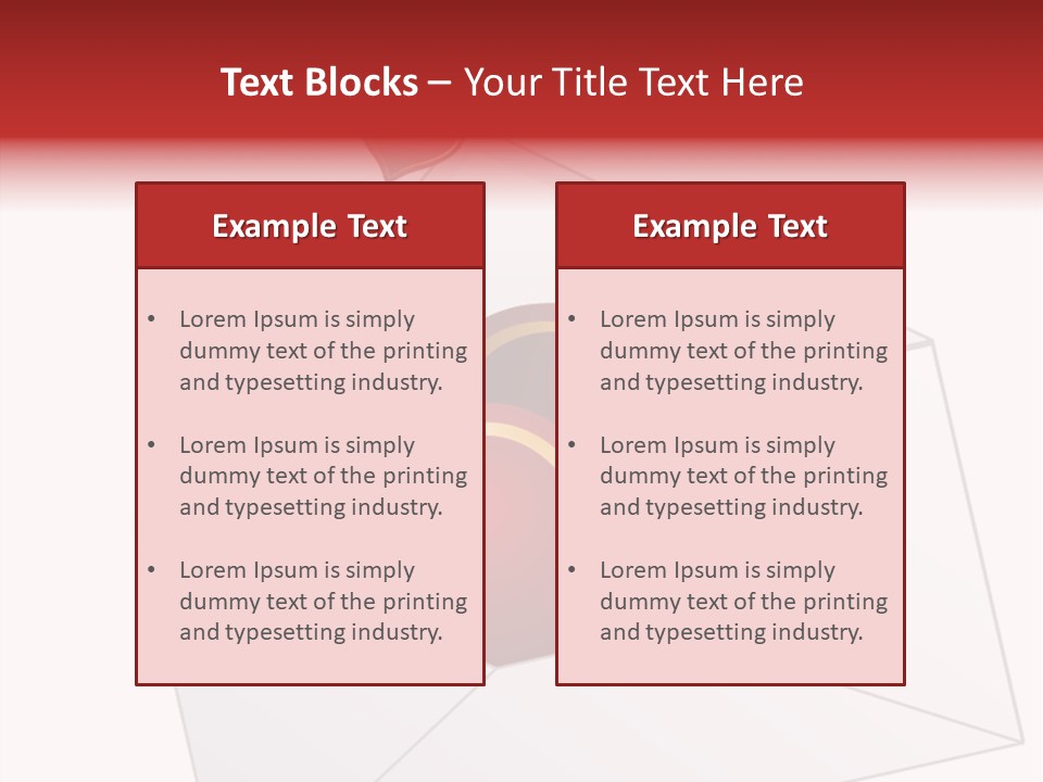 A Envelope With Hearts Coming Out Of It PowerPoint Template