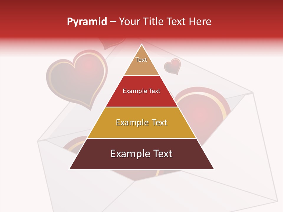A Envelope With Hearts Coming Out Of It PowerPoint Template