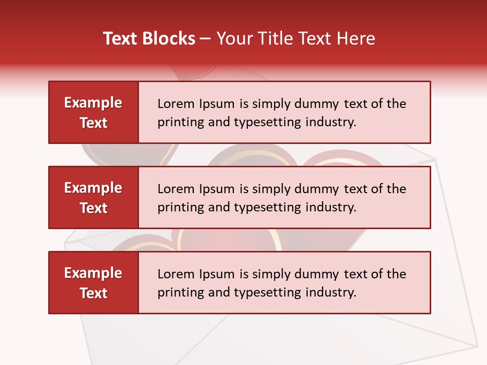 A Envelope With Hearts Coming Out Of It PowerPoint Template