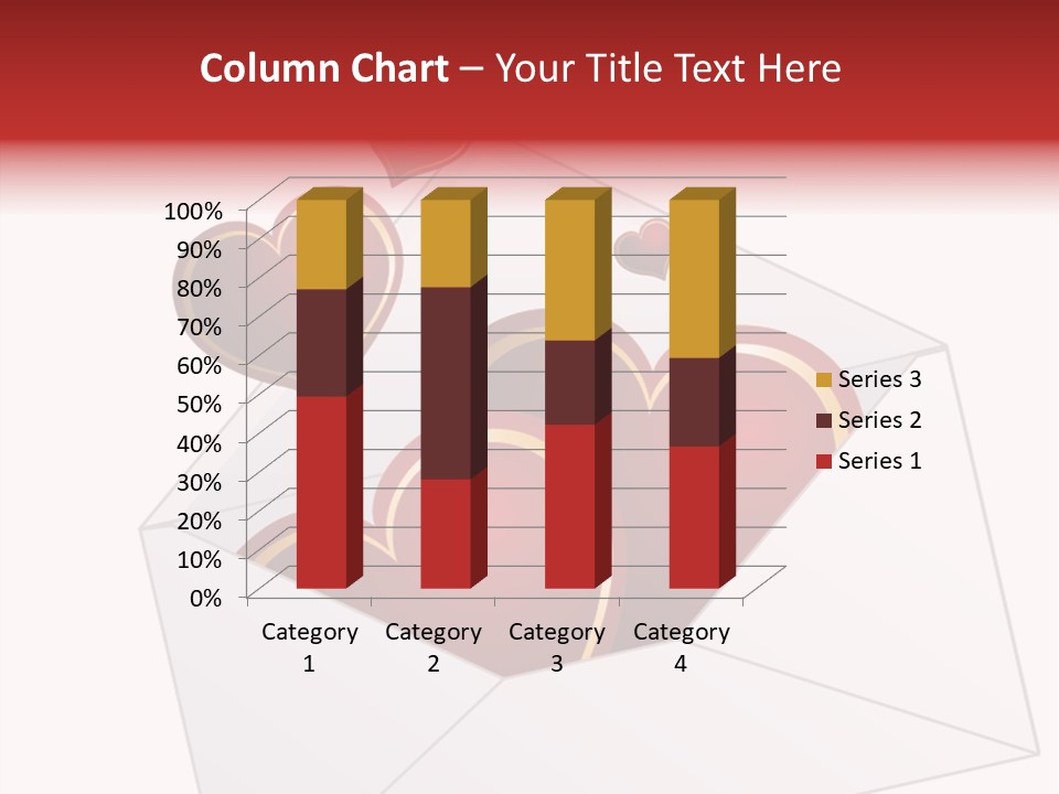 A Envelope With Hearts Coming Out Of It PowerPoint Template