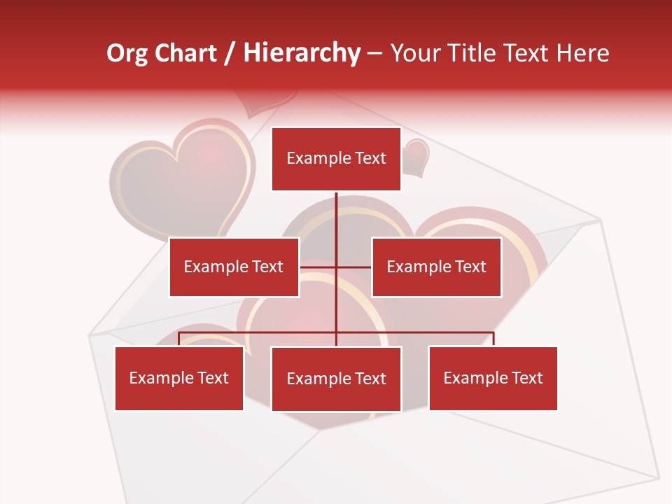 A Envelope With Hearts Coming Out Of It PowerPoint Template