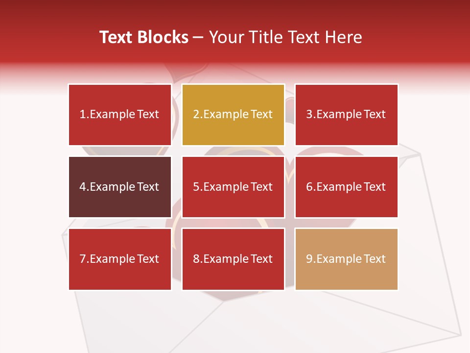 A Envelope With Hearts Coming Out Of It PowerPoint Template