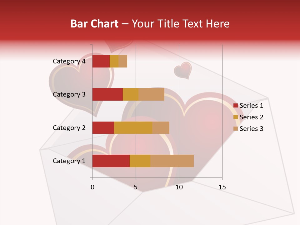A Envelope With Hearts Coming Out Of It PowerPoint Template