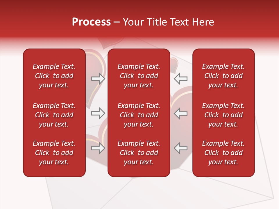 A Envelope With Hearts Coming Out Of It PowerPoint Template