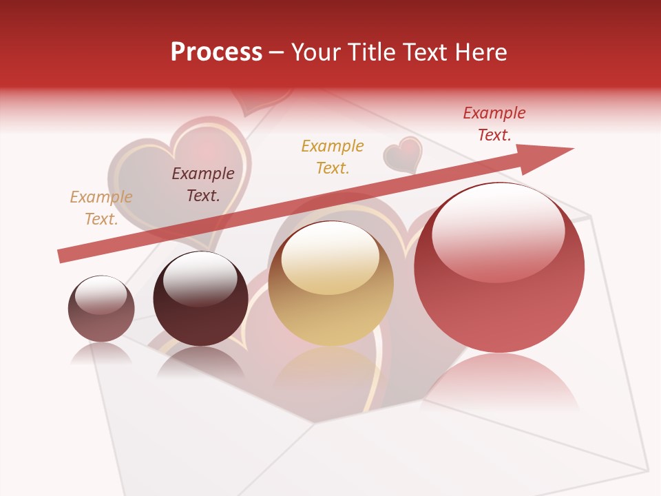 A Envelope With Hearts Coming Out Of It PowerPoint Template
