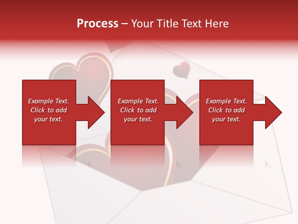 A Envelope With Hearts Coming Out Of It PowerPoint Template