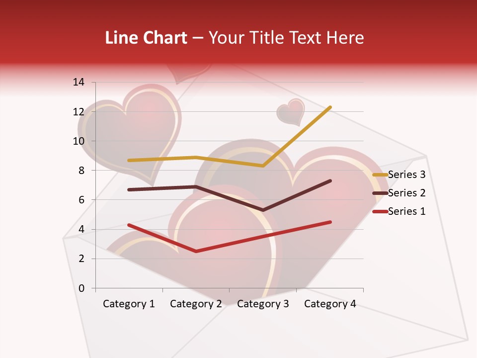 A Envelope With Hearts Coming Out Of It PowerPoint Template