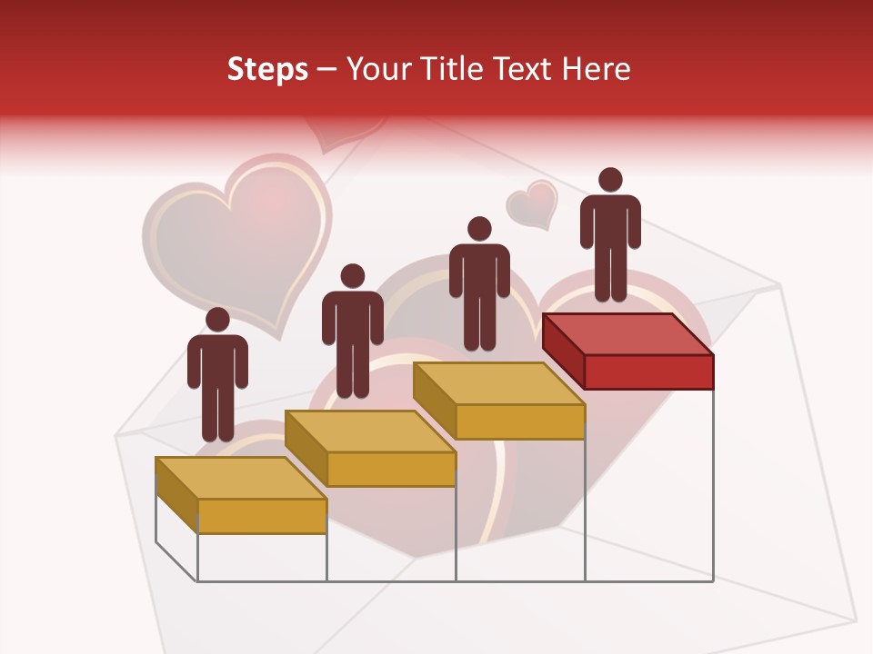 A Envelope With Hearts Coming Out Of It PowerPoint Template