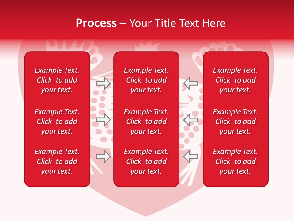 A Red Heart With A White Rooster On It PowerPoint Template