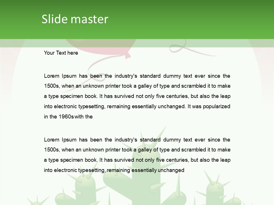 A Green And Pink Powerpoint Presentation PowerPoint Template