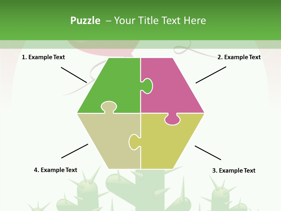 A Green And Pink Powerpoint Presentation PowerPoint Template