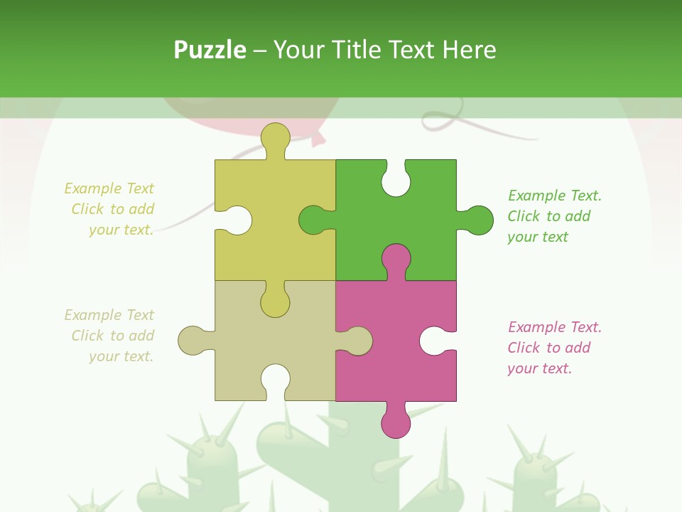 A Green And Pink Powerpoint Presentation PowerPoint Template