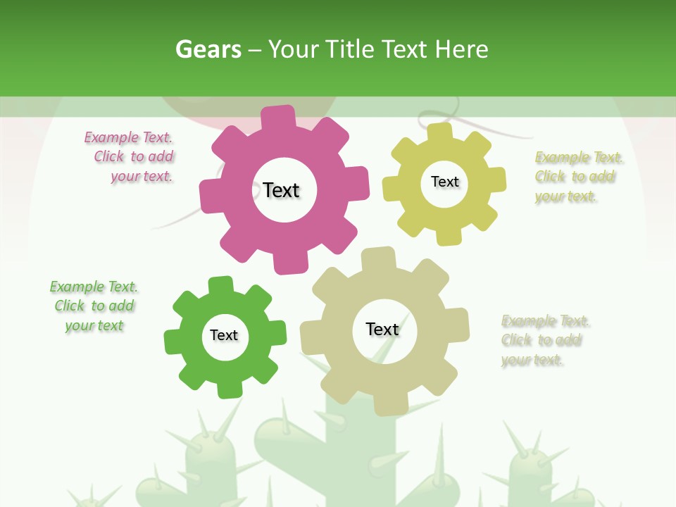 A Green And Pink Powerpoint Presentation PowerPoint Template