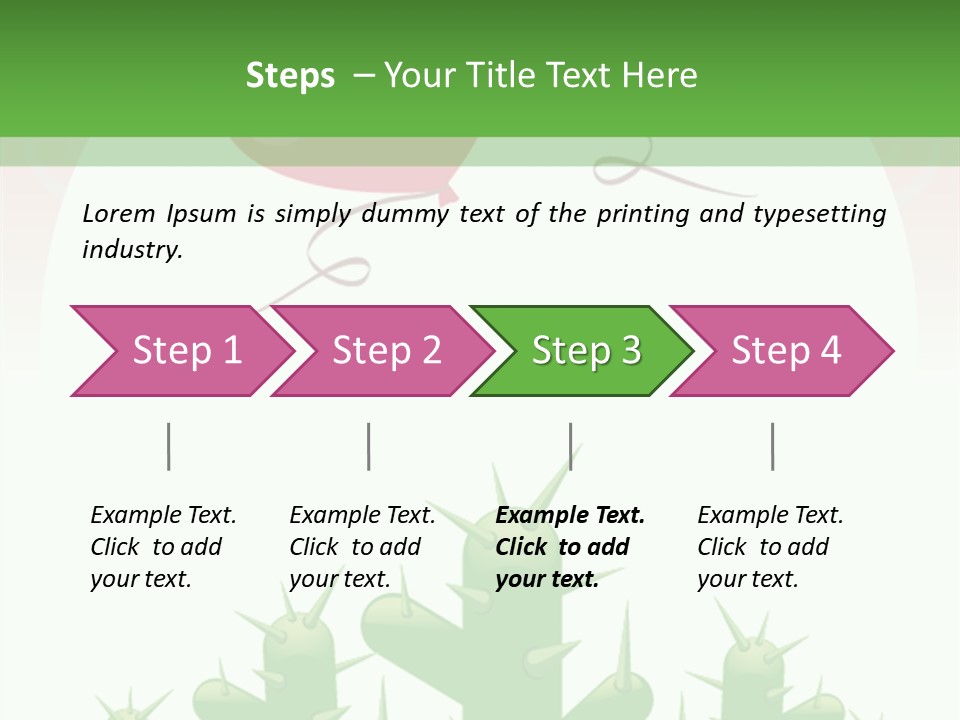 A Green And Pink Powerpoint Presentation PowerPoint Template