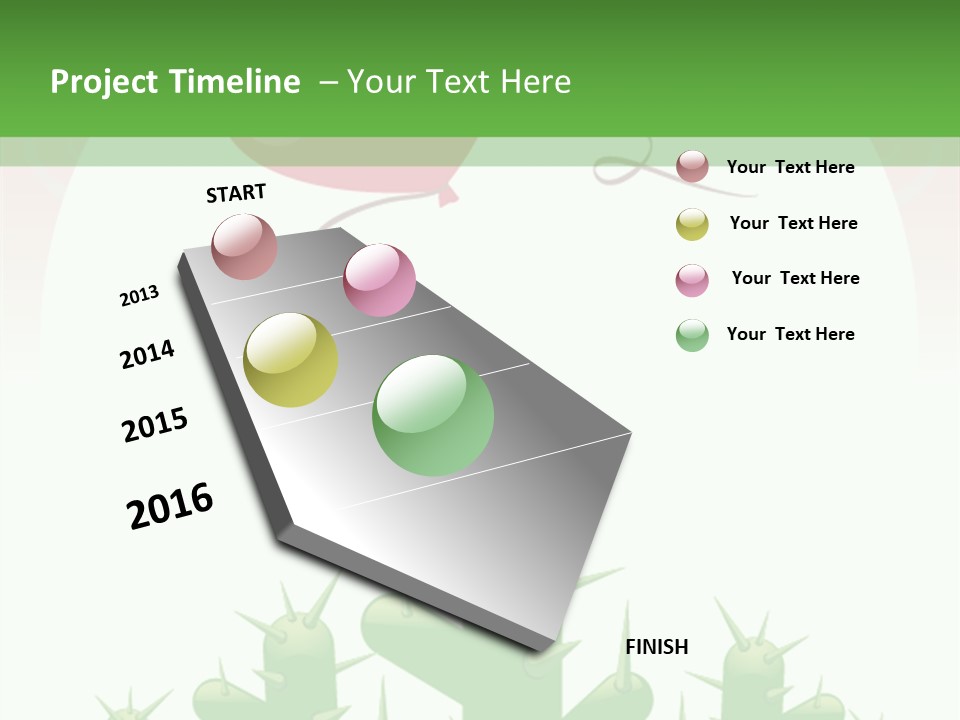 A Green And Pink Powerpoint Presentation PowerPoint Template