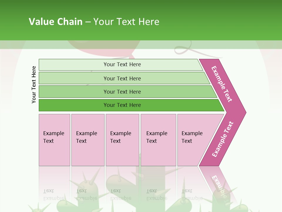 A Green And Pink Powerpoint Presentation PowerPoint Template