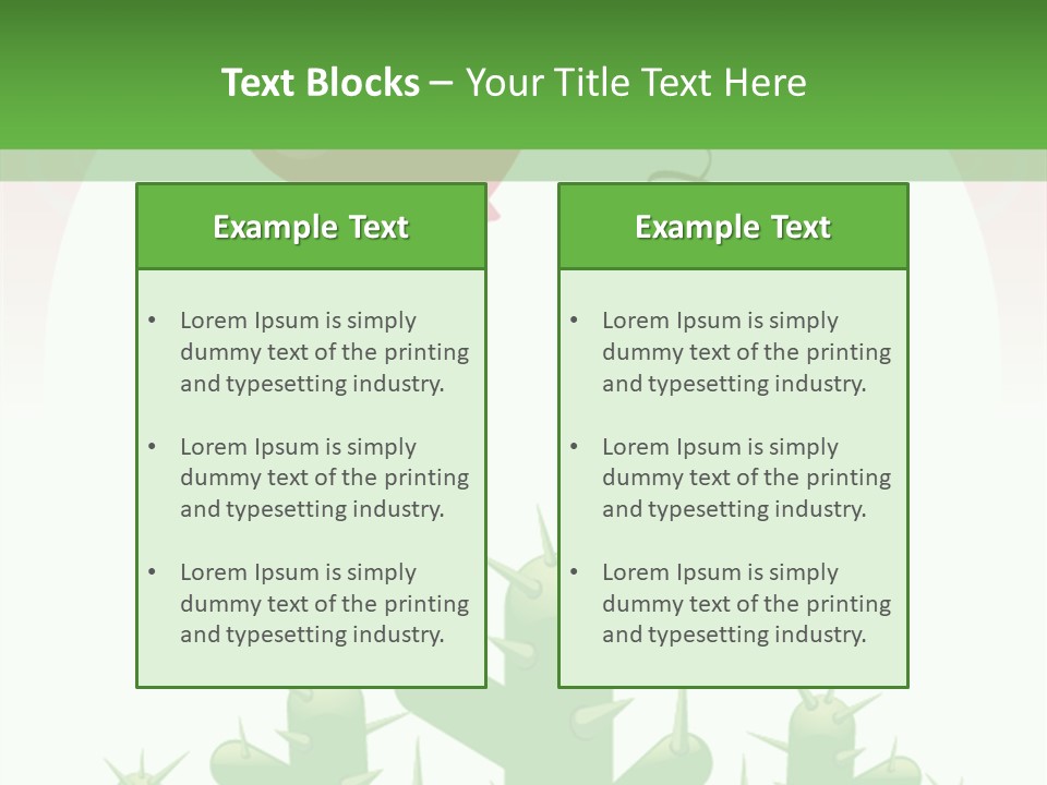 A Green And Pink Powerpoint Presentation PowerPoint Template