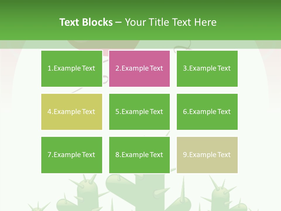 A Green And Pink Powerpoint Presentation PowerPoint Template