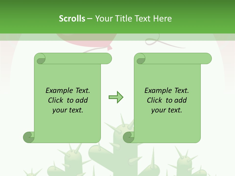A Green And Pink Powerpoint Presentation PowerPoint Template