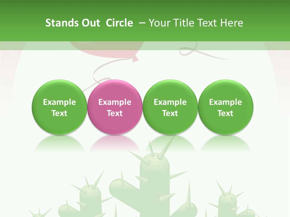 A Green And Pink Powerpoint Presentation PowerPoint Template