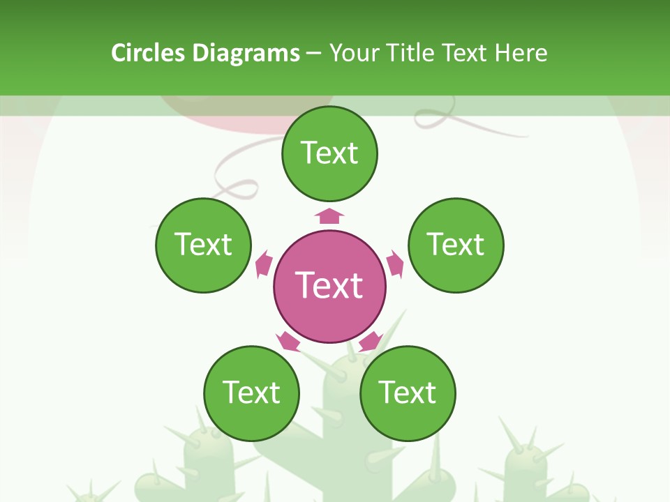 A Green And Pink Powerpoint Presentation PowerPoint Template