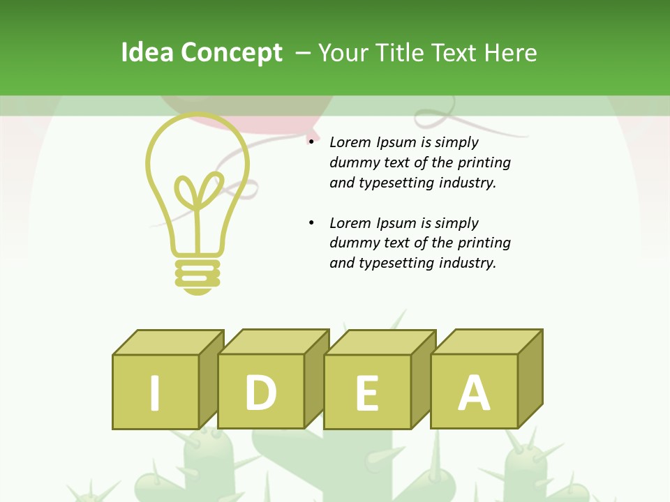 A Green And Pink Powerpoint Presentation PowerPoint Template