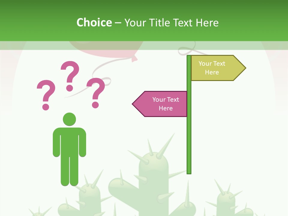 A Green And Pink Powerpoint Presentation PowerPoint Template