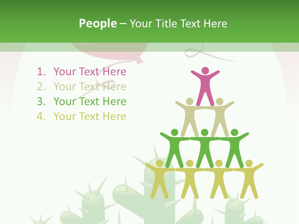 A Green And Pink Powerpoint Presentation PowerPoint Template