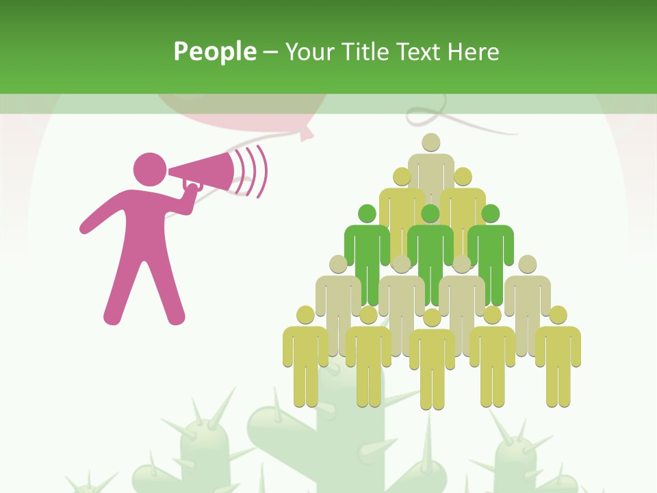 A Green And Pink Powerpoint Presentation PowerPoint Template