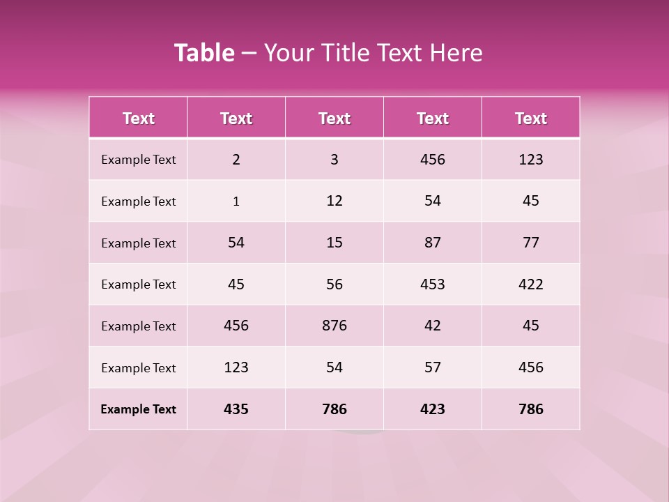 A Red Rose On A Pink Background With Rays PowerPoint Template