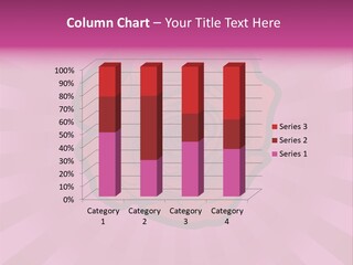 A Red Rose On A Pink Background With Rays PowerPoint Template