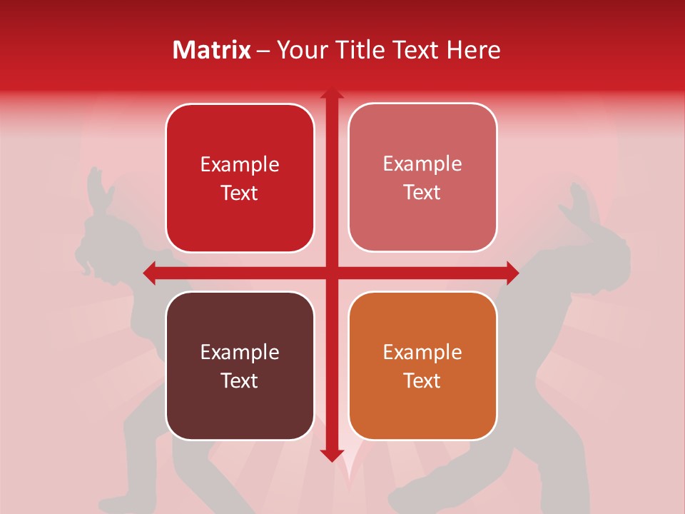 A Silhouette Of A Man And A Woman Dancing In Front Of A Heart PowerPoint Template